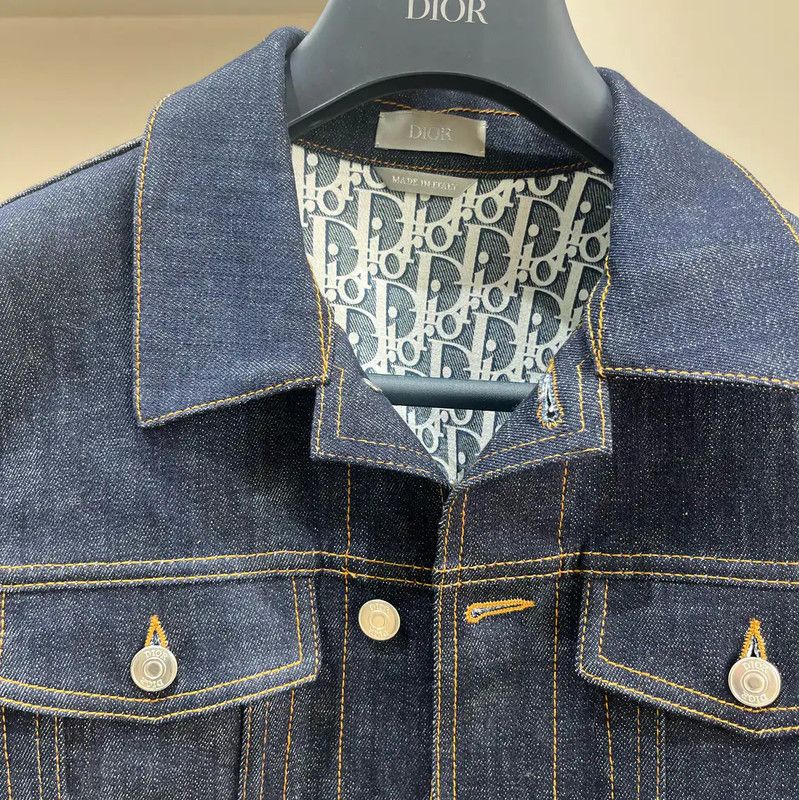Dior Dior Blue Cotton Jacket for Women, Size XXL 0089 Size XXL / US 16-18 / IT 52-54 - 3 Thumbnail