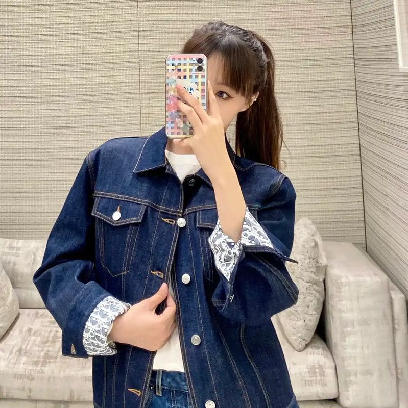 Dior Dior Blue Cotton Jacket for Women, Size XXL 0089 Size XXL / US 16-18 / IT 52-54 - 6 Thumbnail