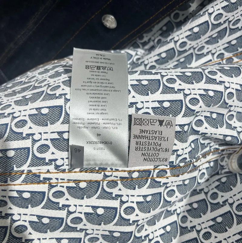 Dior Dior Blue Cotton Jacket for Women, Size XXL 0089 Size XXL / US 16-18 / IT 52-54 - 4 Thumbnail