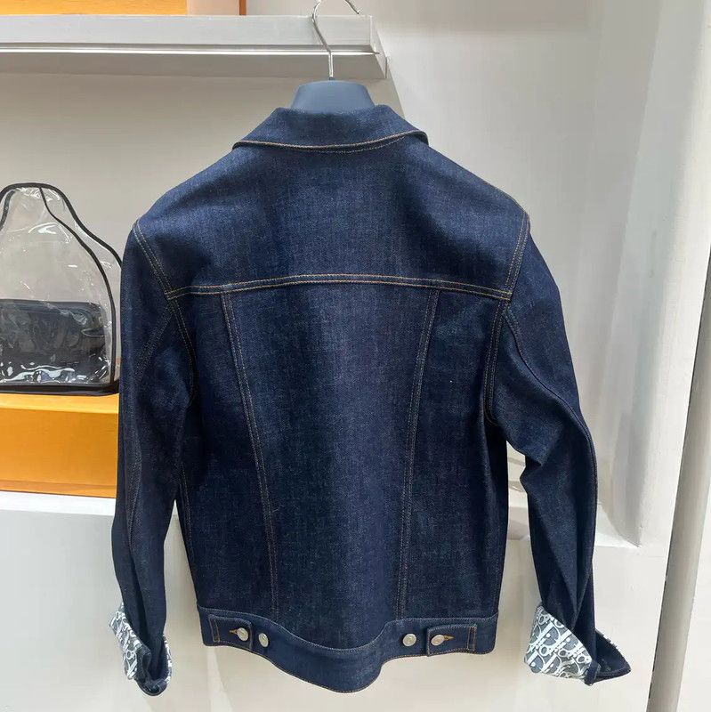 Dior Dior Blue Cotton Jacket for Women, Size XXL 0089 Size XXL / US 16-18 / IT 52-54 - 2 Thumbnail