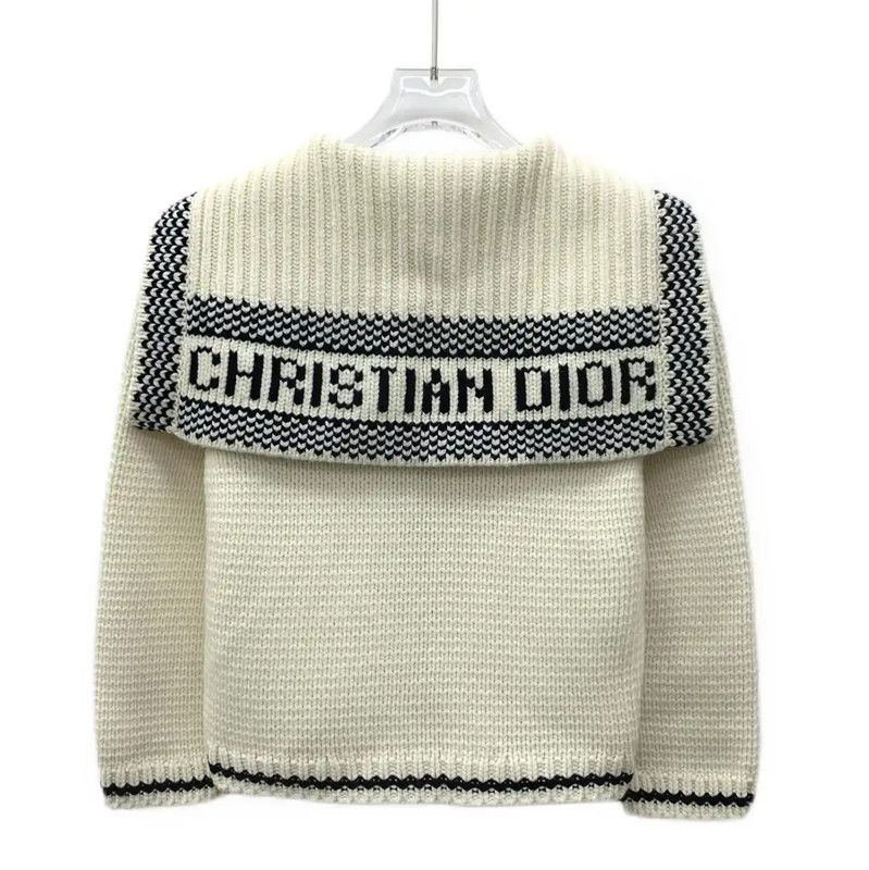 Dior Dior Beige Wool Pullover Sweater for Women 0089 Size XS / US 0-2 / IT 36-38 - 2 Thumbnail