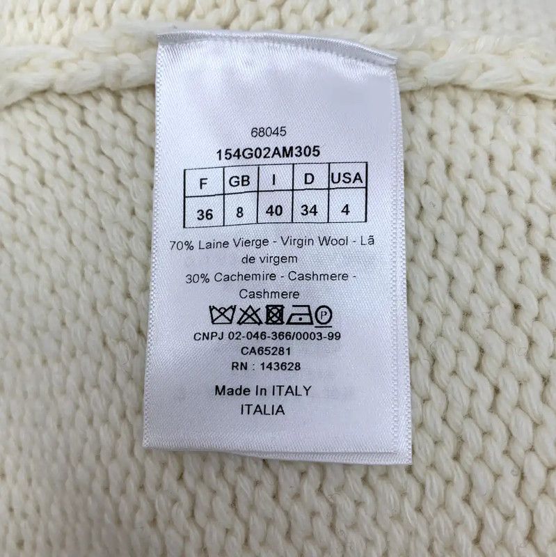 Dior Dior Beige Wool Pullover Sweater for Women 0089 Size XS / US 0-2 / IT 36-38 - 8 Thumbnail