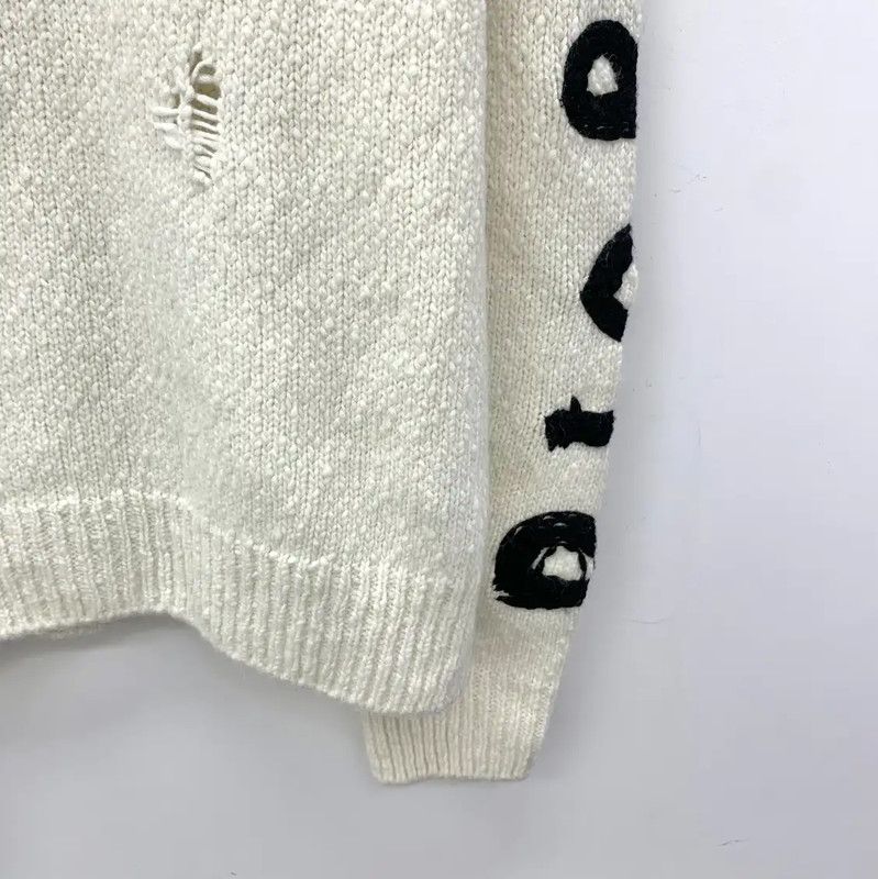 Dior Dior Women's Beige Wool Pullover Sweater 0089 Size M / US 6-8 / IT 42-44 - 4 Thumbnail