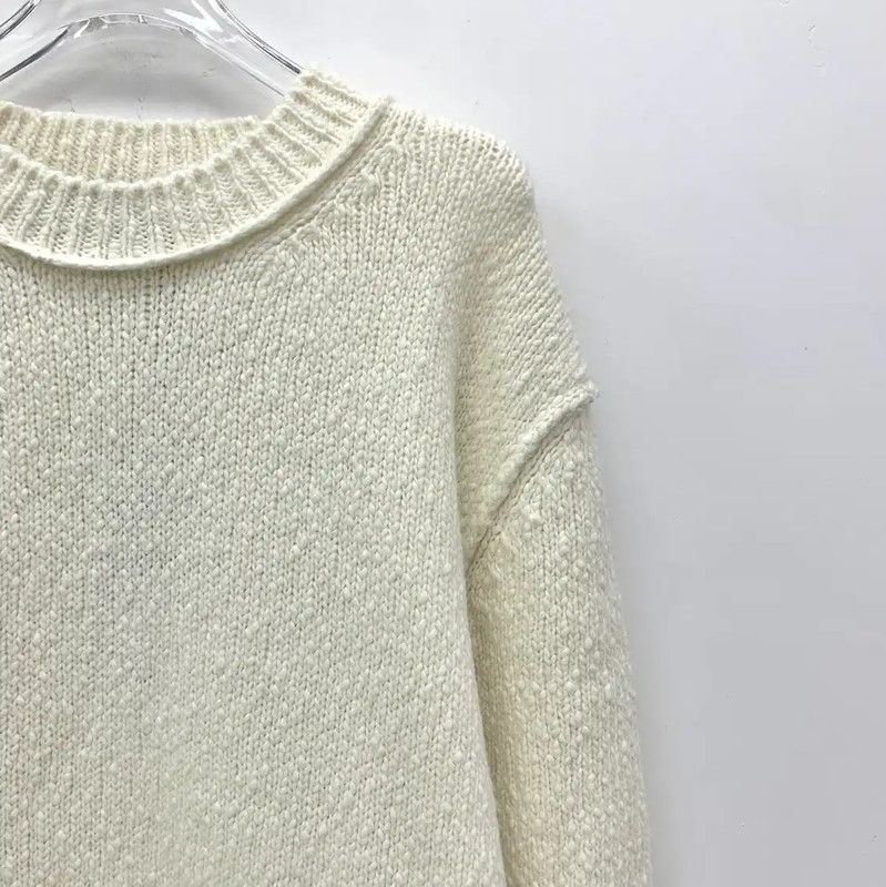 Dior Dior Women's Beige Wool Pullover Sweater 0089 Size M / US 6-8 / IT 42-44 - 3 Thumbnail