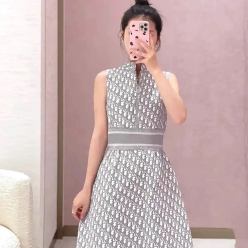 Dior Dior Grey Nylon Mini Dress 0089 Size XXS / US 00 / IT 34 - 9 Thumbnail