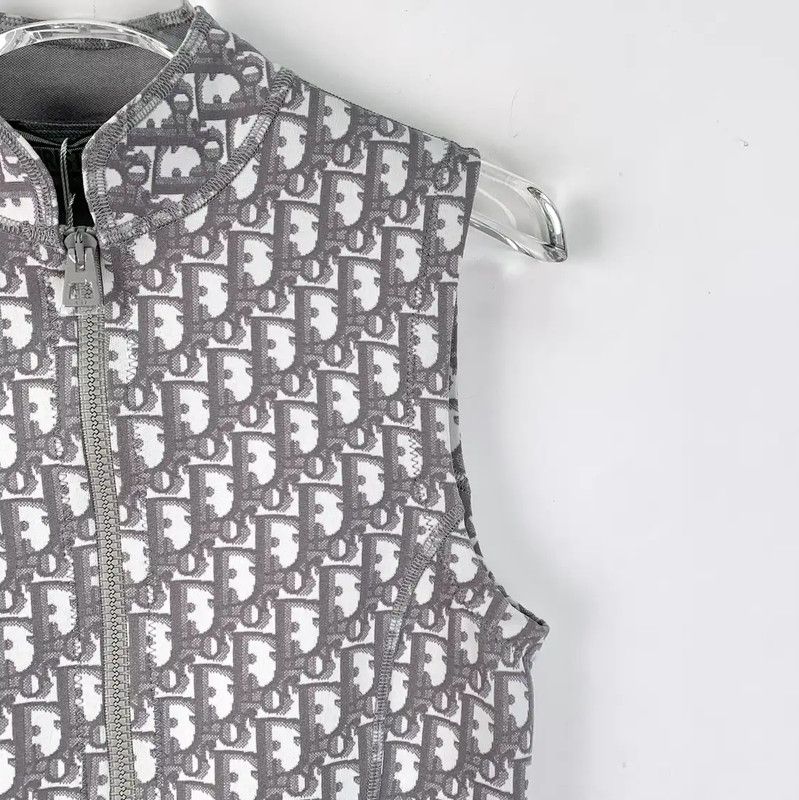 Dior Dior Gray Women's Mini Dress XXS 0089 Size XXS / US 00 / IT 34 - 3 Thumbnail