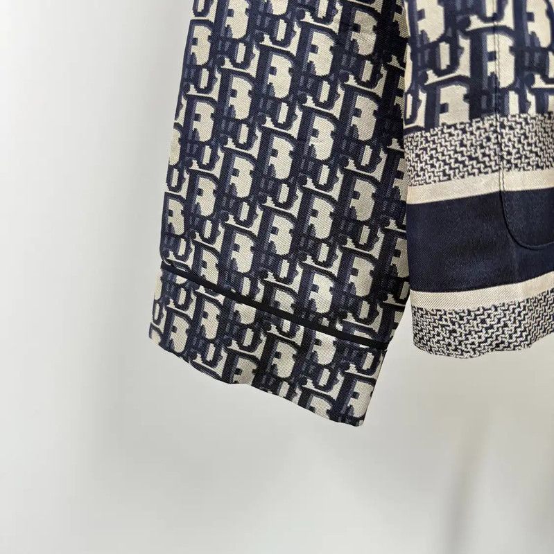 Dior Dior Color Block Silk Cardigan for Women 0089 Size XS / US 0-2 / IT 36-38 - 5 Thumbnail