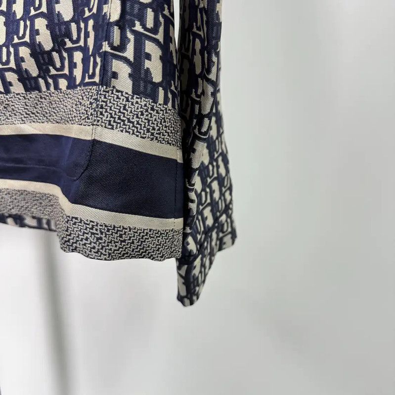 Dior Dior Color Block Silk Cardigan for Women 0089 Size XS / US 0-2 / IT 36-38 - 6 Thumbnail