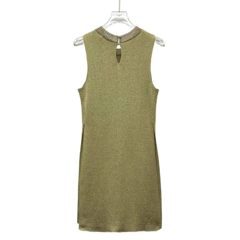 Dior Dior Gold Stretch Pullover Top for Women 0089 Size XS / US 0-2 / IT 36-38 - 2 Thumbnail