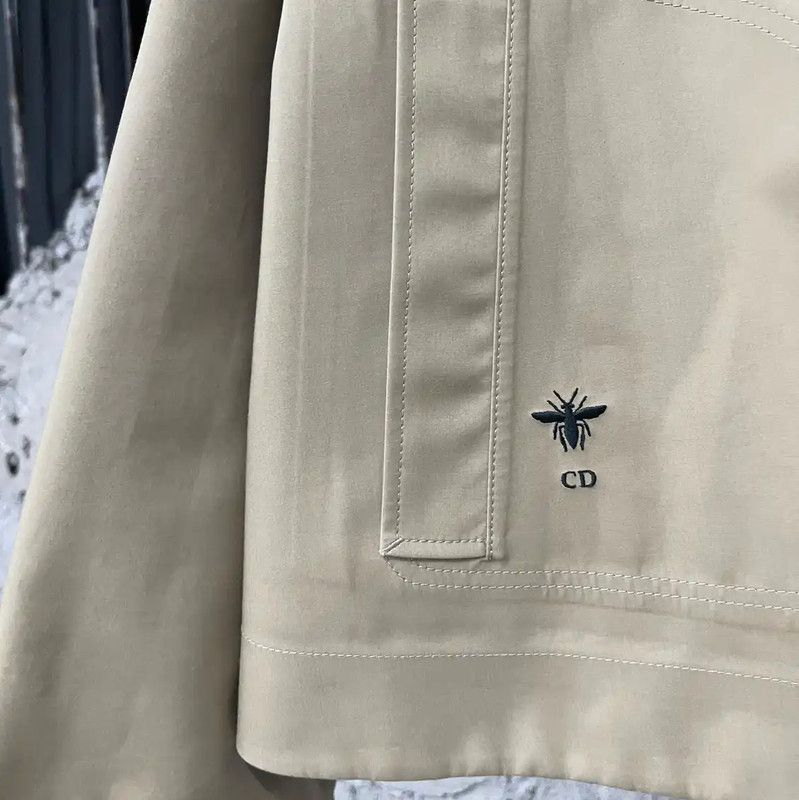 Dior Dior Khaki Cotton Embroidered Jacket 0089 Size ONE SIZE - 5 Thumbnail