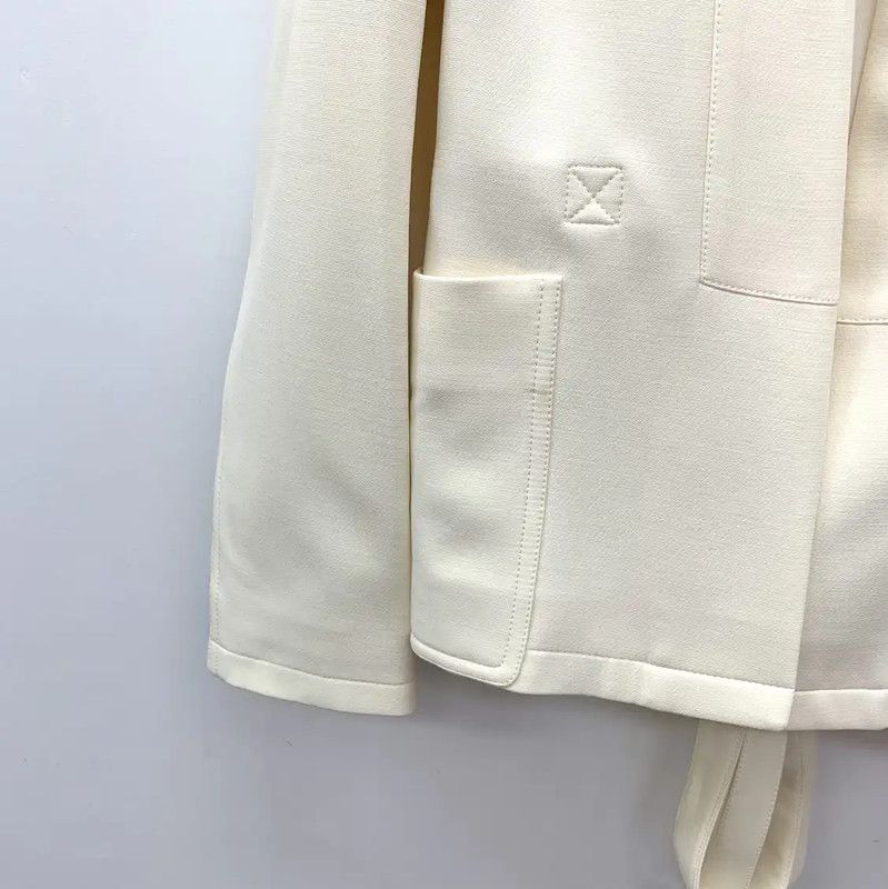 Dior Dior Cream Wool Women's Jacket 0089 Size XXS / US 00 / IT 34 - 4 Thumbnail