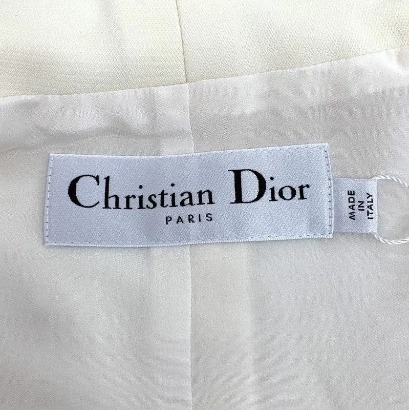 Dior Dior Cream Wool Women's Jacket 0089 Size XXS / US 00 / IT 34 - 5 Thumbnail