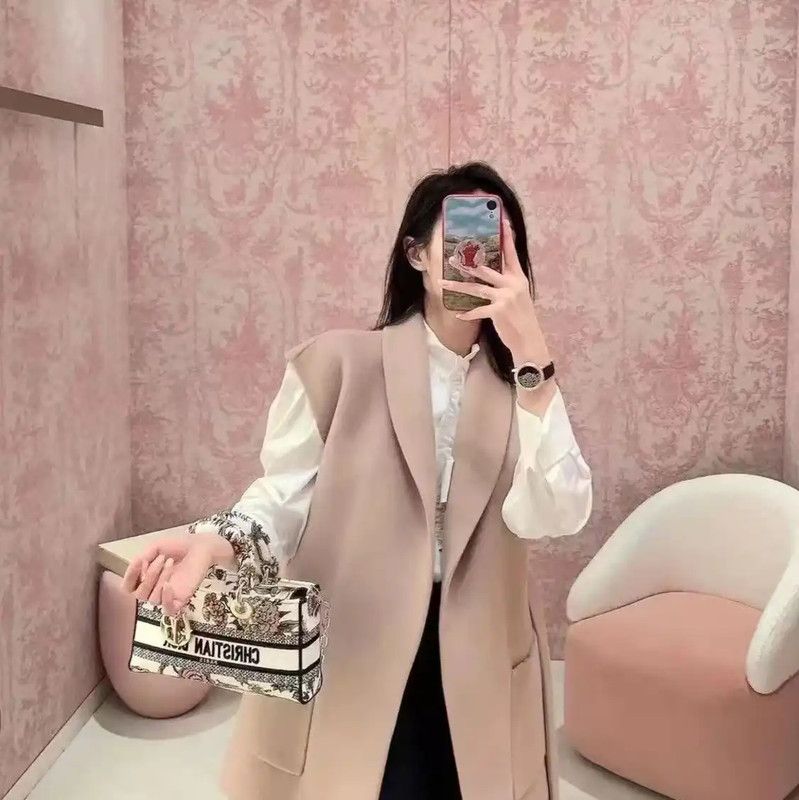 Dior Dior Pink Wool Women's Coat 0089 Size S / US 4 / IT 40 - 7 Thumbnail