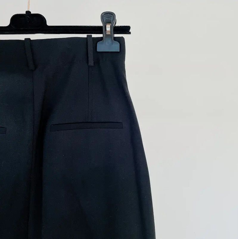 Dior Dior Black Wool Midi Skirt with Print 0089 Size 22" - 5 Thumbnail