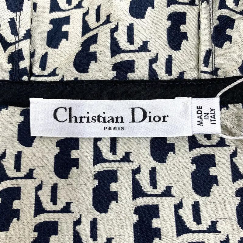 Dior Dior Color-Blocked Polyester Mini Dress 0089 Size XXS / US 00 / IT 34 - 7 Thumbnail