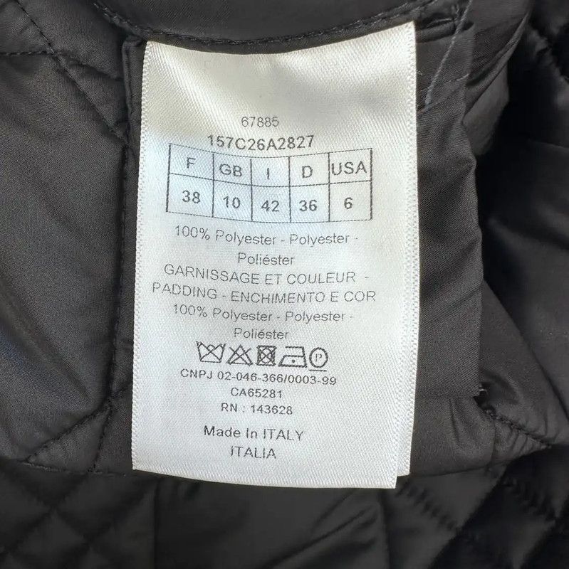 Dior Dior Black Women's Quilted Cotton Jacket 0089 Size M / US 6-8 / IT 42-44 - 4 Thumbnail