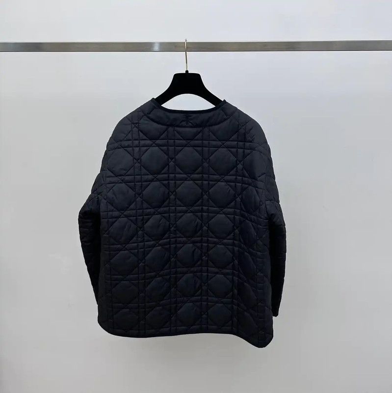 Dior Dior Black Women's Quilted Cotton Jacket 0089 Size M / US 6-8 / IT 42-44 - 2 Thumbnail