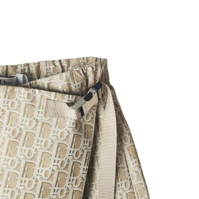 Dior Dior Women's Gold Polyester Midi Skirt 0089 Size 23" - 3 Thumbnail