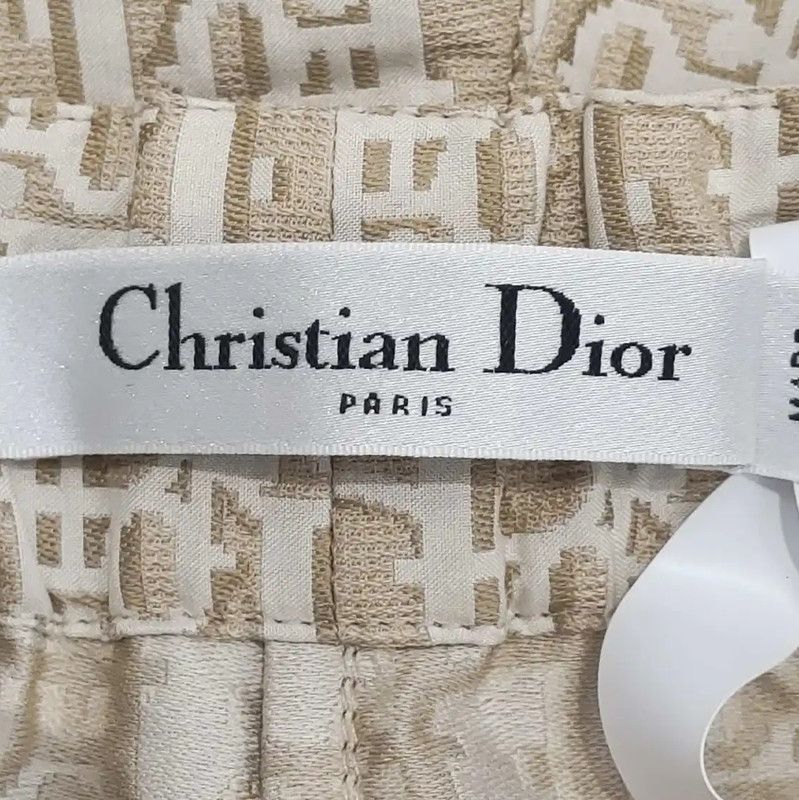 Dior Dior Women's Gold Polyester Midi Skirt 0089 Size 23" - 5 Thumbnail
