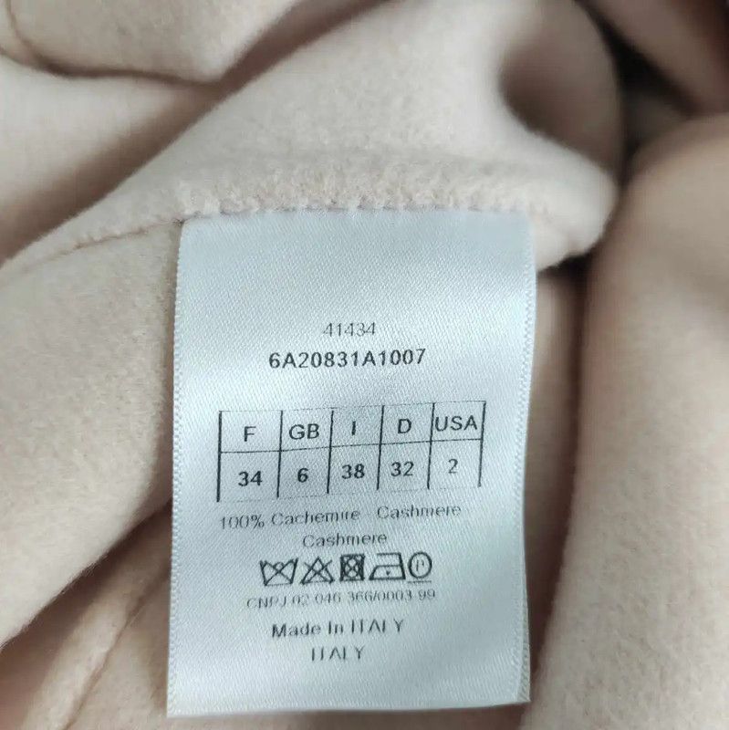 Dior Dior Pink Cashmere Mid-Length Women's Coat 0089 Size S / US 4 / IT 40 - 3 Thumbnail