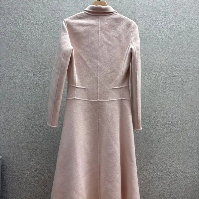Dior Dior Pink Cashmere Mid-Length Women's Coat 0089 Size S / US 4 / IT 40 - 2 Thumbnail