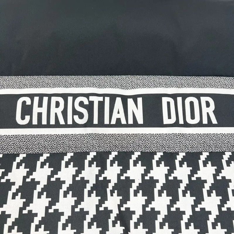 Dior Dior Black Nylon Houndstooth Short Down Jacket 0089 Size XS / US 0-2 / IT 36-38 - 6 Thumbnail
