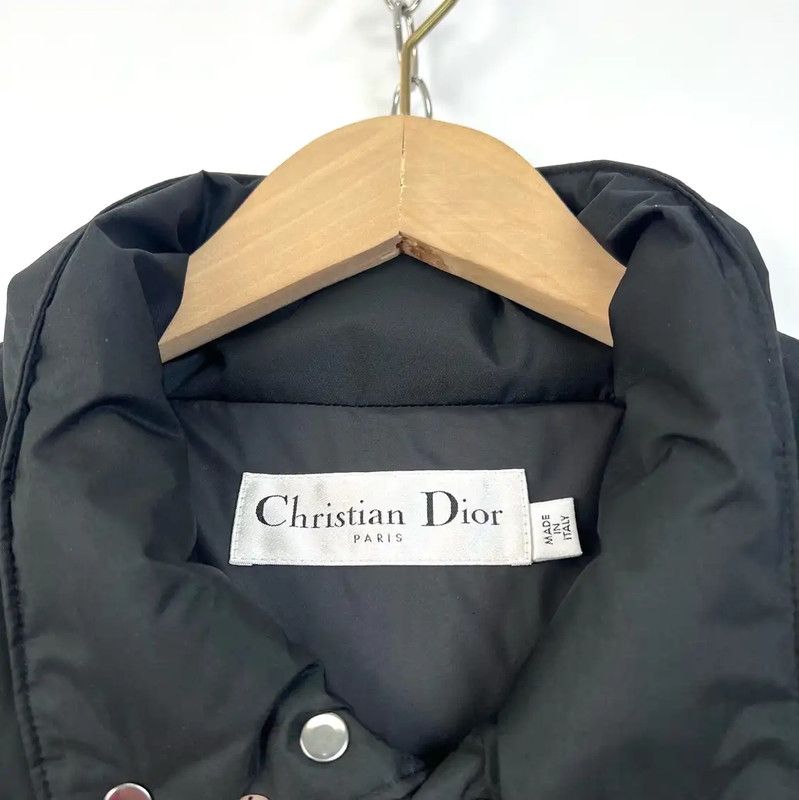 Dior Dior Black Nylon Houndstooth Short Down Jacket 0089 Size XS / US 0-2 / IT 36-38 - 3 Thumbnail