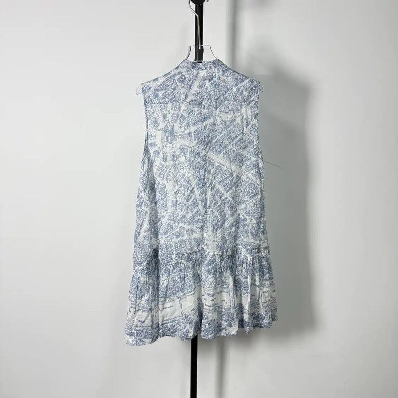 Dior Dior Color-Block Cotton Dress for Women 0089 Size M / US 6-8 / IT 42-44 - 2 Thumbnail