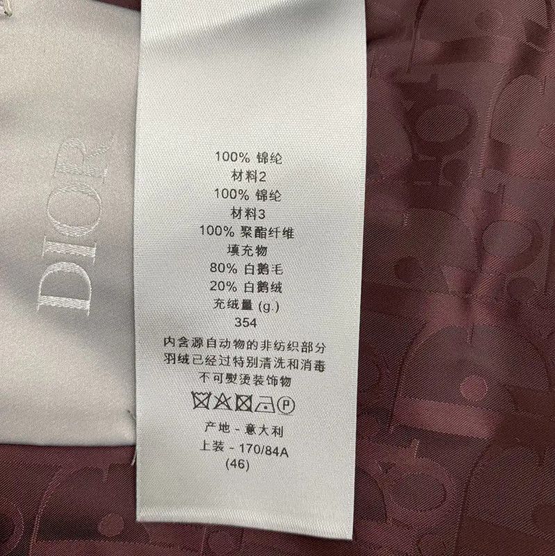 Dior Dior Burgundy Nylon Puffer Jacket in XL Size 0089 Size XL / US 12-14 / IT 48-50 - 7 Thumbnail