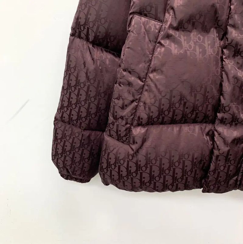 Dior Dior Burgundy Nylon Puffer Jacket in XL Size 0089 Size XL / US 12-14 / IT 48-50 - 4 Thumbnail