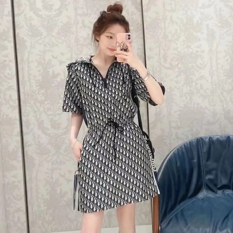 Dior Dior Women's Black Polyester Short Dress 0089 Size M / US 6-8 / IT 42-44 - 7 Thumbnail