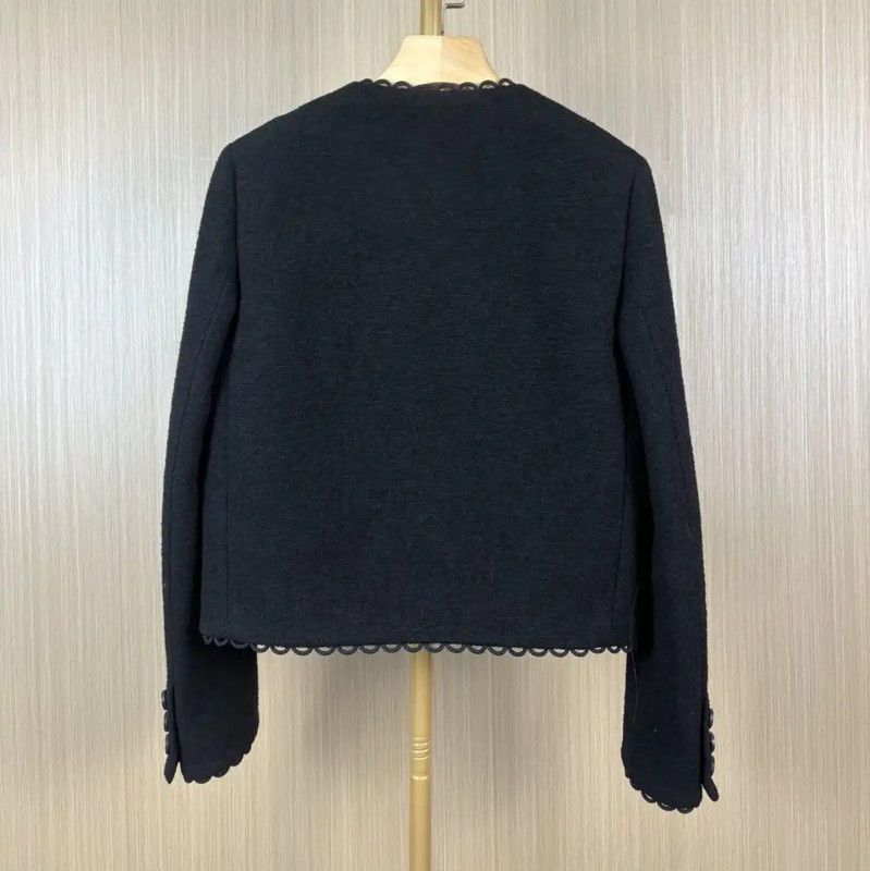 Dior Dior Black Wool Women's Cardigan 0089 Size M / US 6-8 / IT 42-44 - 2 Thumbnail
