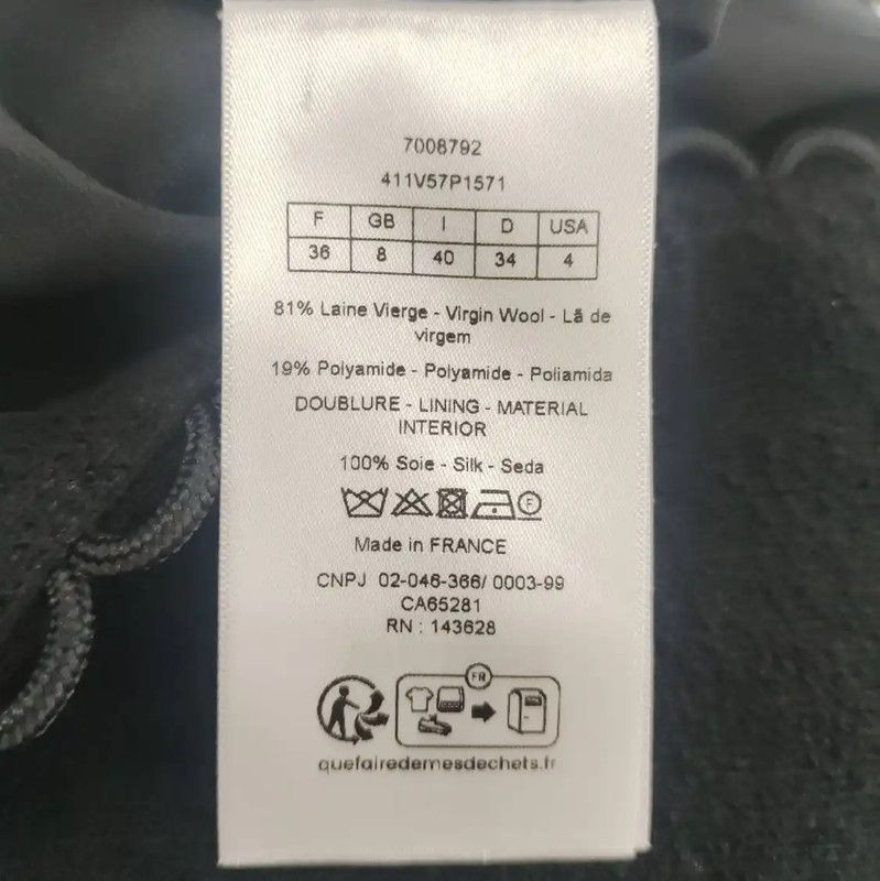 Dior Dior Black Wool Women's Cardigan 0089 Size M / US 6-8 / IT 42-44 - 5 Thumbnail