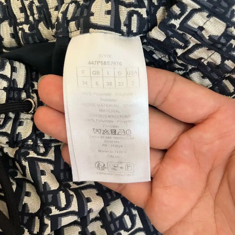Dior Dior Grey Polyester Casual Pants 0089 Size 22" - 4 Thumbnail