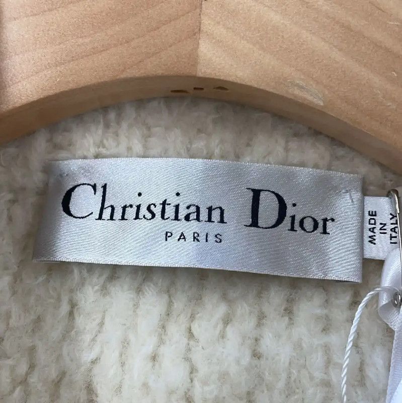 Dior Dior Winter Cream Wool Cardigan for Women 0089 Size M / US 6-8 / IT 42-44 - 3 Thumbnail
