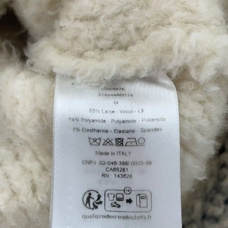 Dior Dior Winter Cream Wool Cardigan for Women 0089 Size M / US 6-8 / IT 42-44 - 4 Thumbnail