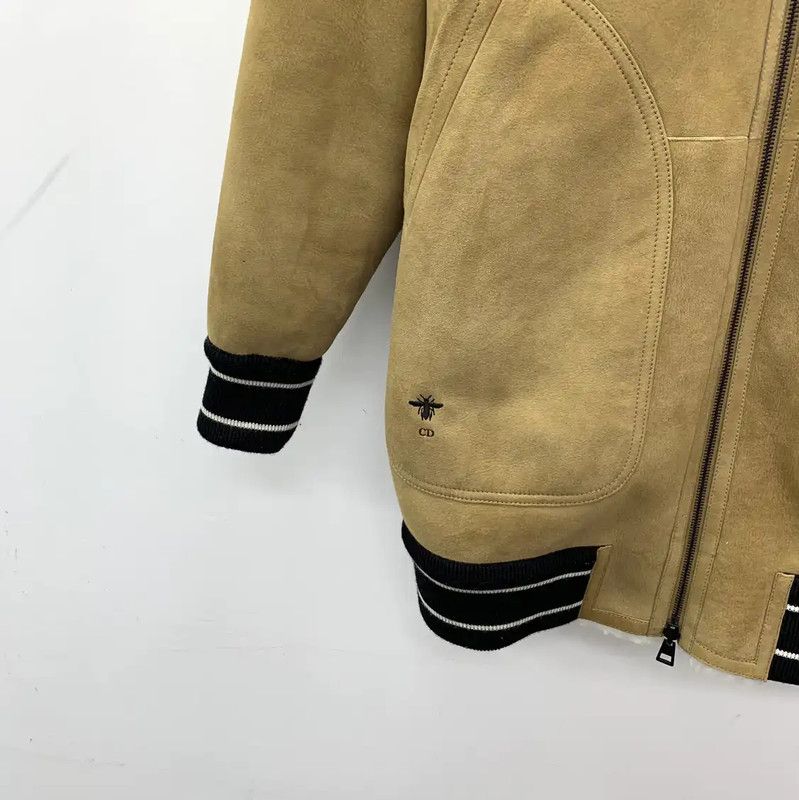 Dior Dior Colorblock Shearling Women's Coat 0089 Size XS / US 0-2 / IT 36-38 - 9 Thumbnail