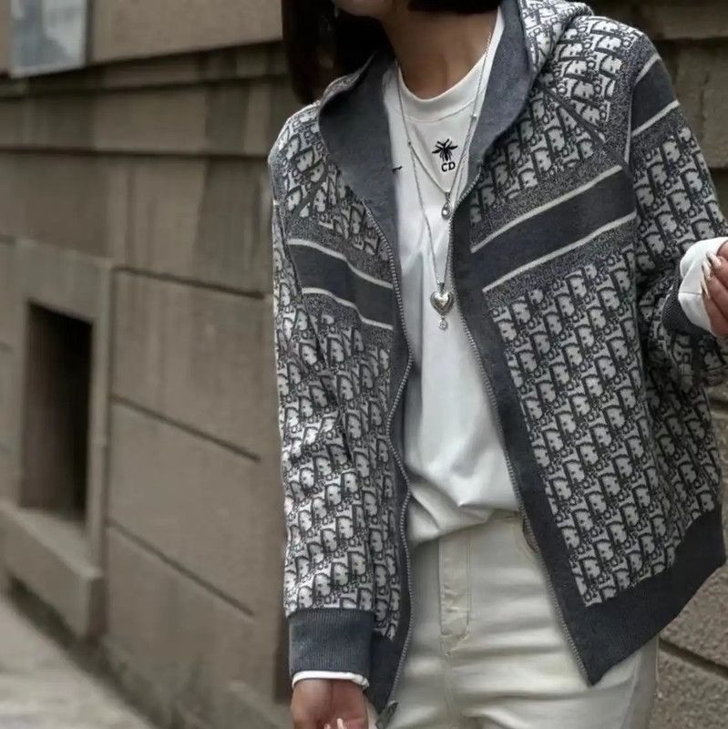 Dior Dior Gray Women's Jacket in Size XS 0089 Size XS / US 0-2 / IT 36-38 - 3 Thumbnail