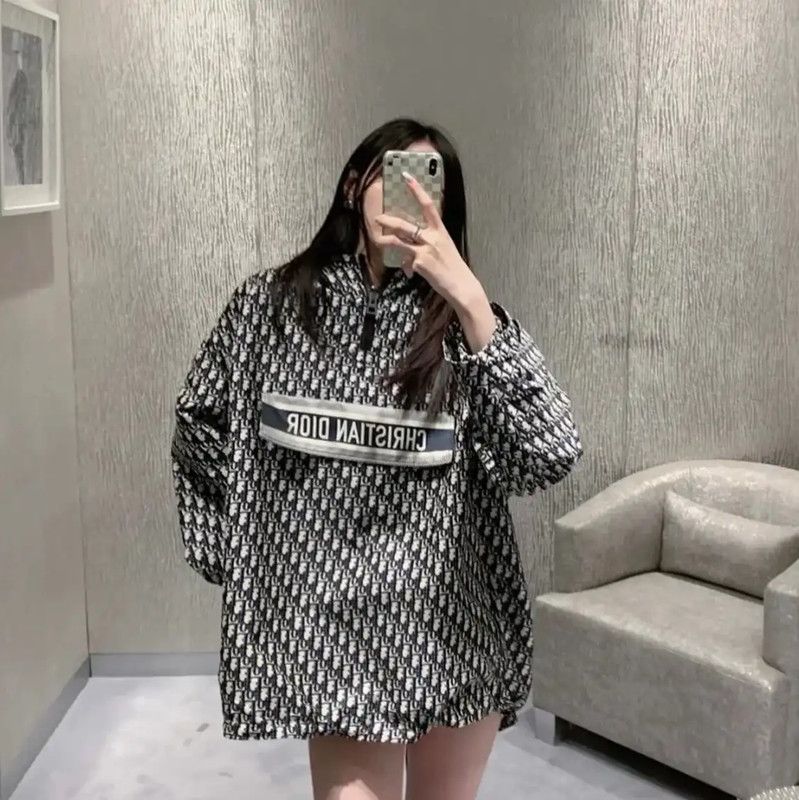 Dior Dior White Oversized Hoodie for Women 0089 Size XS / US 0-2 / IT 36-38 - 7 Thumbnail