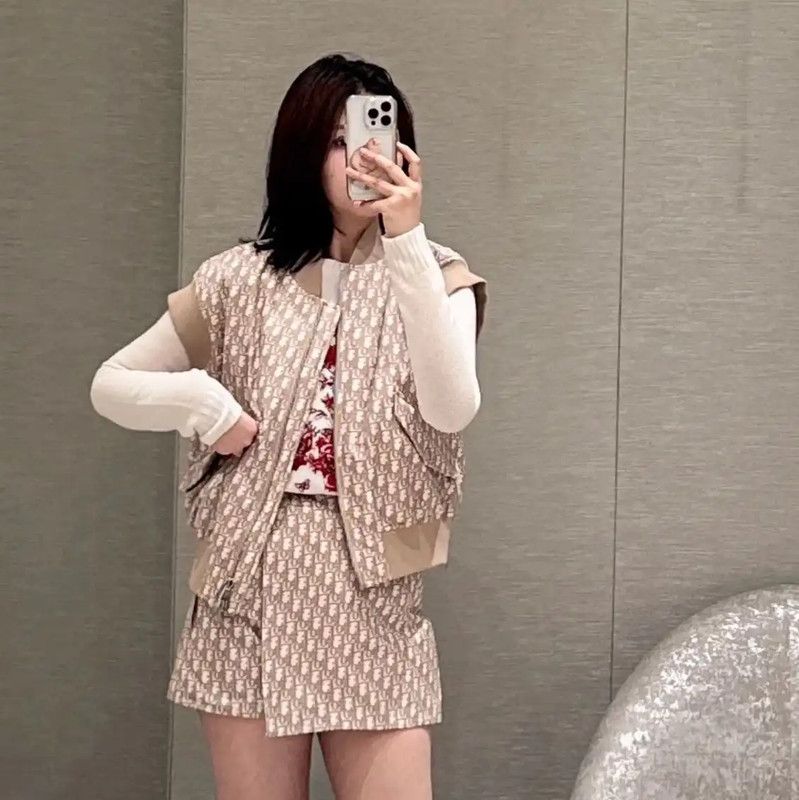 Dior Dior Pink Polyester Women's Jacket 0089 Size M / US 6-8 / IT 42-44 - 8 Thumbnail