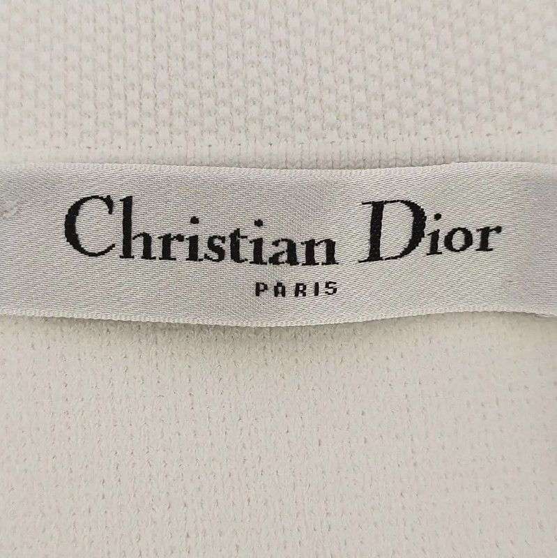 Dior Dior Feminine White Polyester Jacket 0089 Size M / US 6-8 / IT 42-44 - 5 Thumbnail