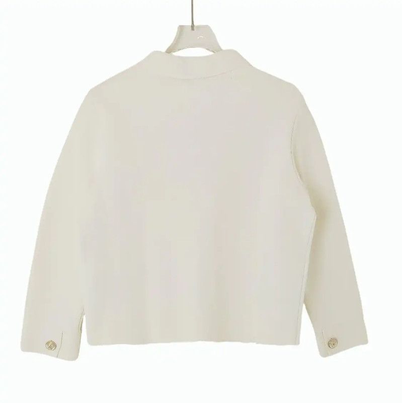 Dior Dior Feminine White Polyester Jacket 0089 Size M / US 6-8 / IT 42-44 - 2 Thumbnail