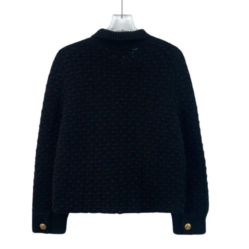 Dior Dior Black Wool Women's Cardigan 0089 Size XS / US 0-2 / IT 36-38 - 2 Thumbnail