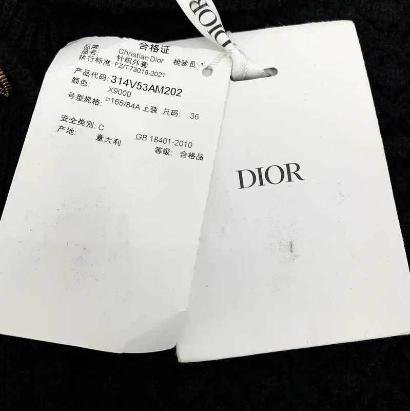 Dior Dior Black Wool Women's Cardigan 0089 Size XS / US 0-2 / IT 36-38 - 7 Thumbnail