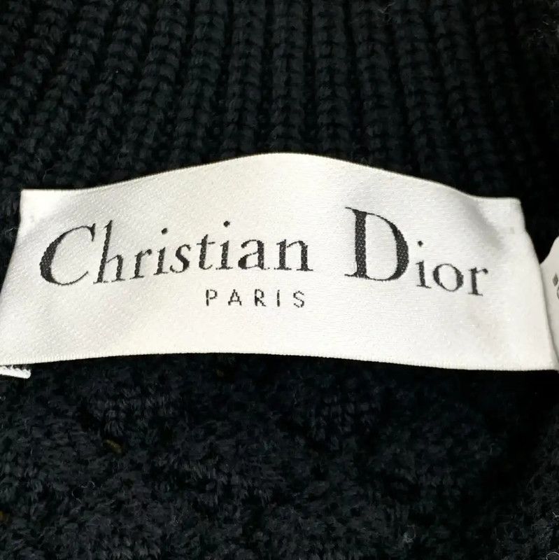 Dior Dior Black Wool Women's Cardigan 0089 Size XS / US 0-2 / IT 36-38 - 6 Thumbnail