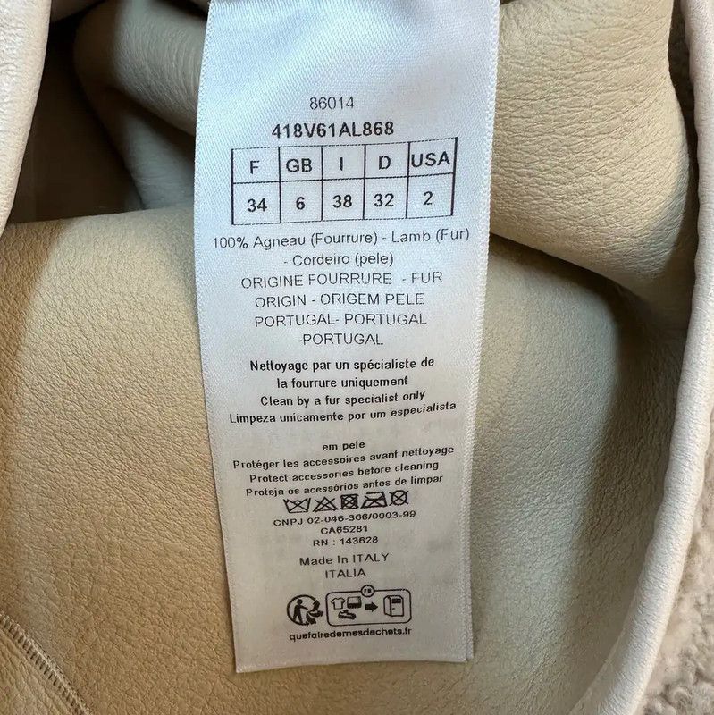 Dior Dior Women's Cream Jacket Size S 0089 Size S / US 4 / IT 40 - 4 Thumbnail