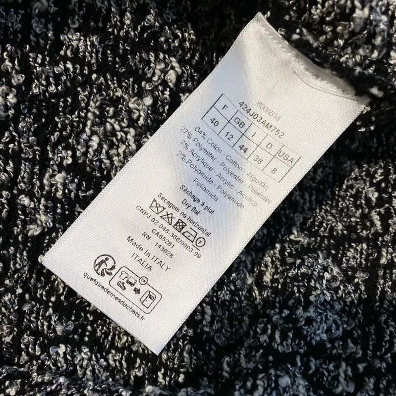 Dior Dior Black Cotton Women's Dress 0089 Size ONE SIZE - 8 Thumbnail