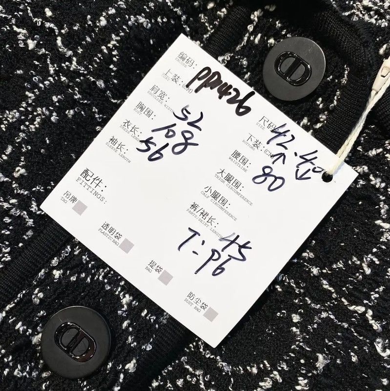 Dior Dior Black Cotton Women's Dress 0089 Size ONE SIZE - 9 Thumbnail