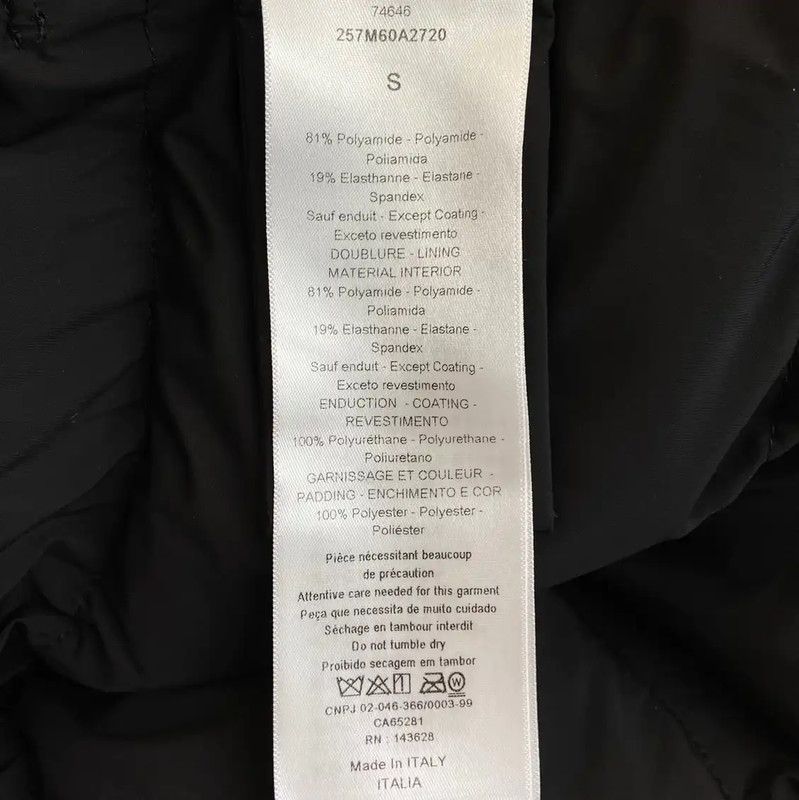 Dior Dior Black Nylon Women's Puffer Coat 0089 Size S / US 4 / IT 40 - 5 Thumbnail