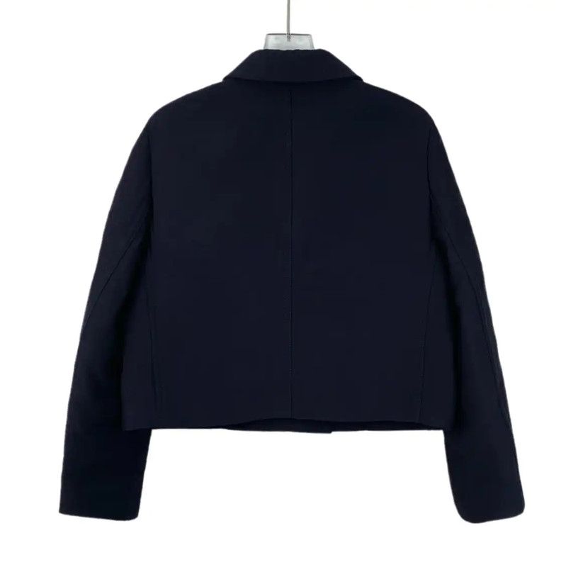 Dior Dior Deep Blue Silk Women's Jacket 0089 Size S / US 4 / IT 40 - 2 Thumbnail